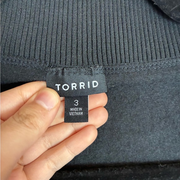 Torrid Fleece V-Neck Sweatshirt Elegant Cut Soft Comfortable size 3X - Picture 14 of 15